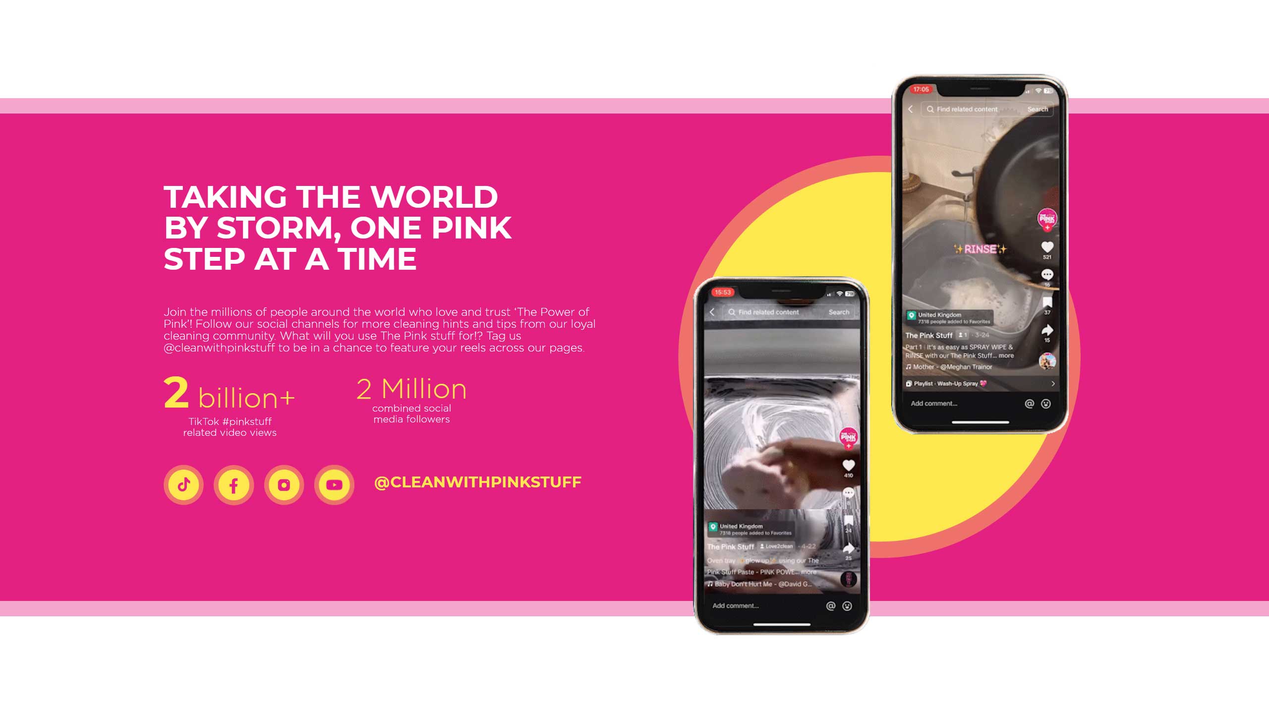 Screenshot from The Pink Stuff website